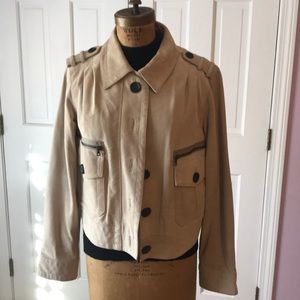 Coach beige suede jacket